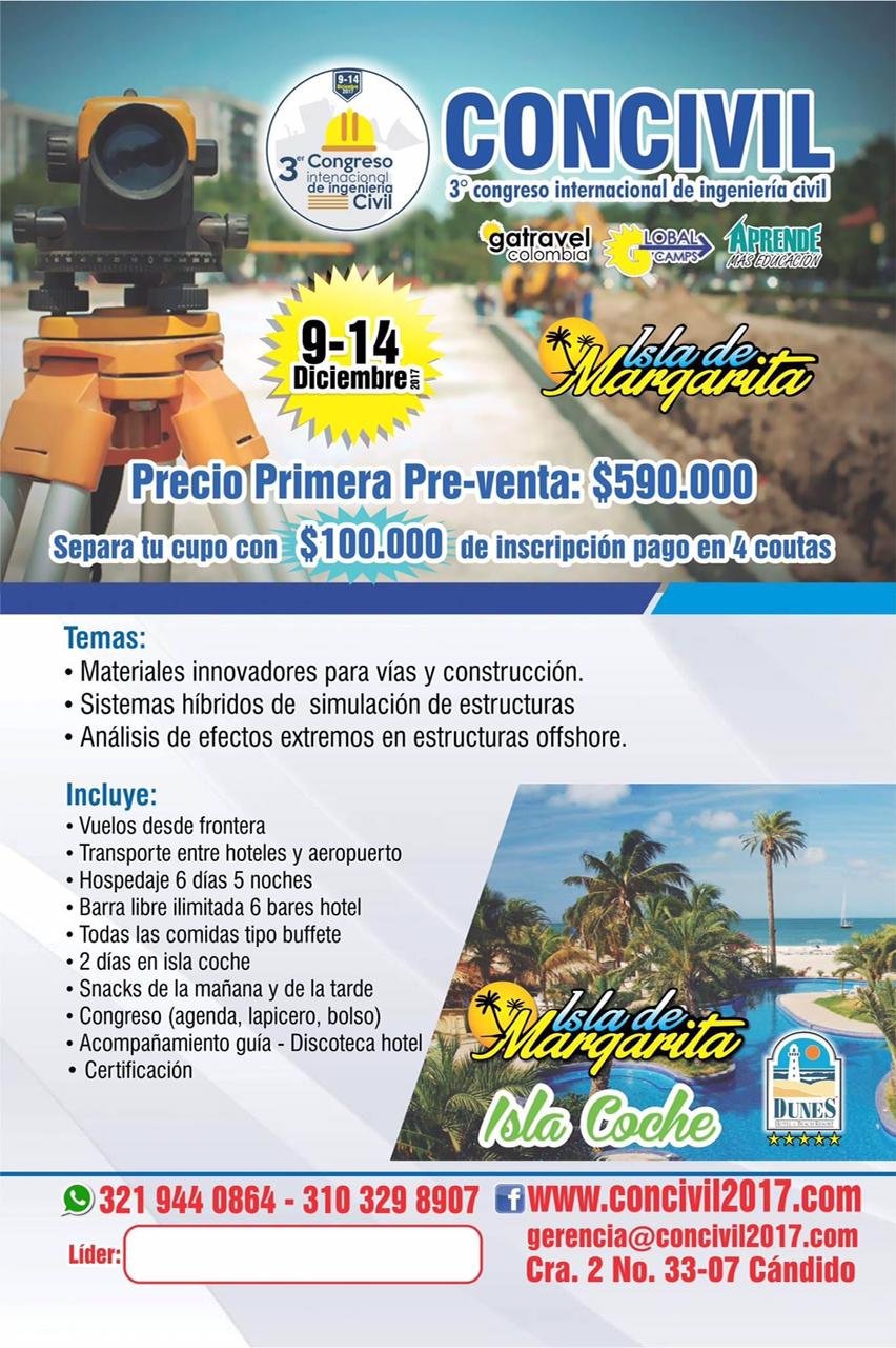 III CONCIVIL 2017 Isla Margarita