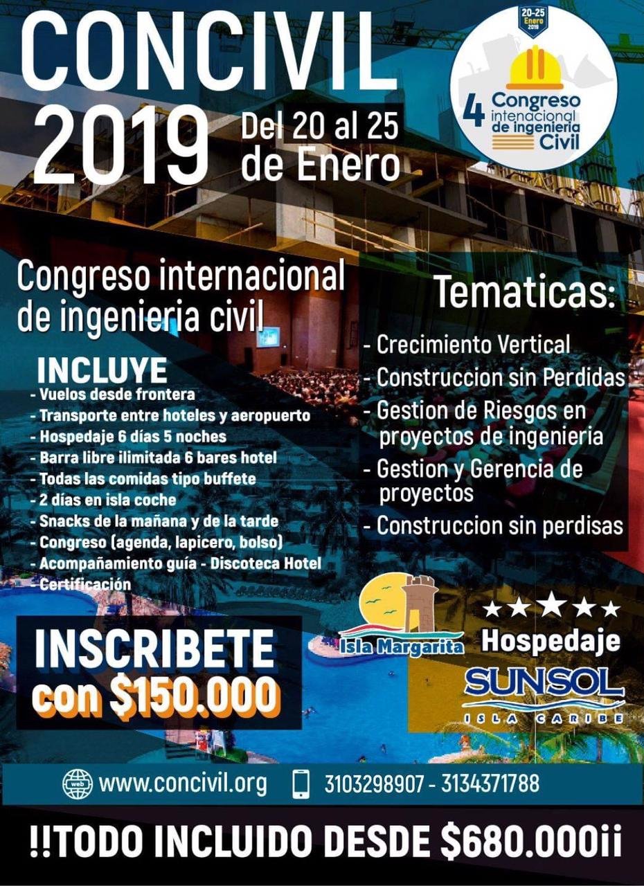 IV CONCIVIL 2019 Isla Margarita